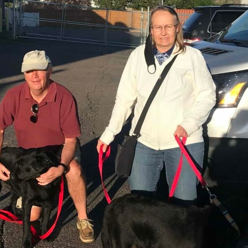 Barry and Linda Christen with Idalou and Sky 2