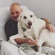 Tony and Promise in chair